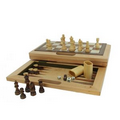 3-in-1 Camphor Wood Combination Set w/ Folding Board